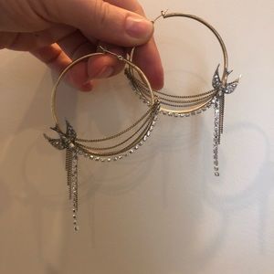 Juicy Couture Sparrow Hoop Earrings